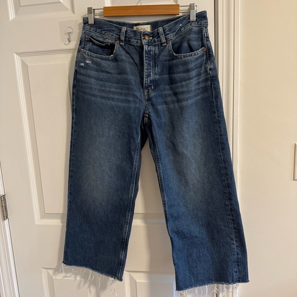 MADEWELL Low Slung Baggy Crop Jeans 26P - Picture 2 of 12